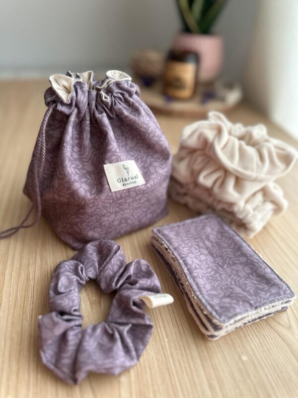 Kit Cuidado Facial Glarual Ecoshop morado