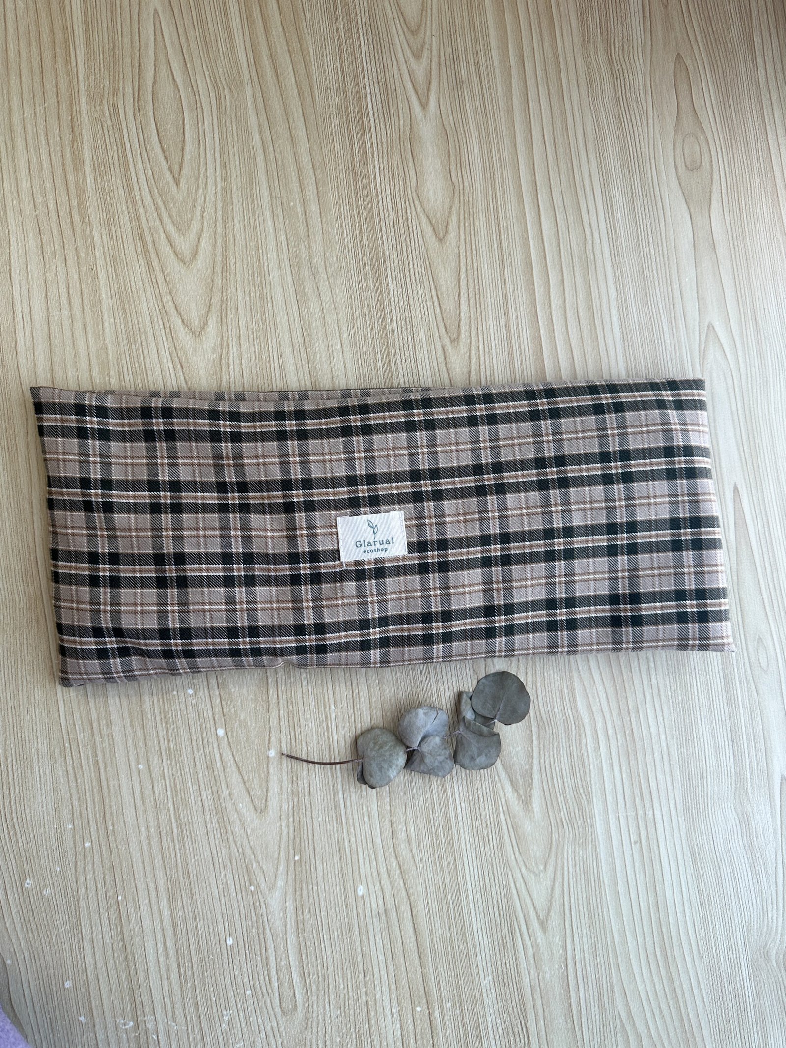 Saco termino de trigo y lavanda estampado Claire con funda extraible Glarual Ecoshop